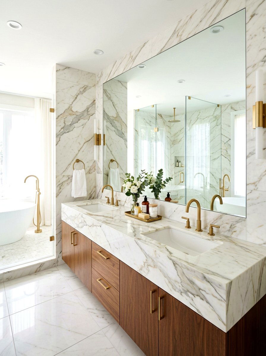 Black Nero Marquina Marble - 30 marble backsplash ideas