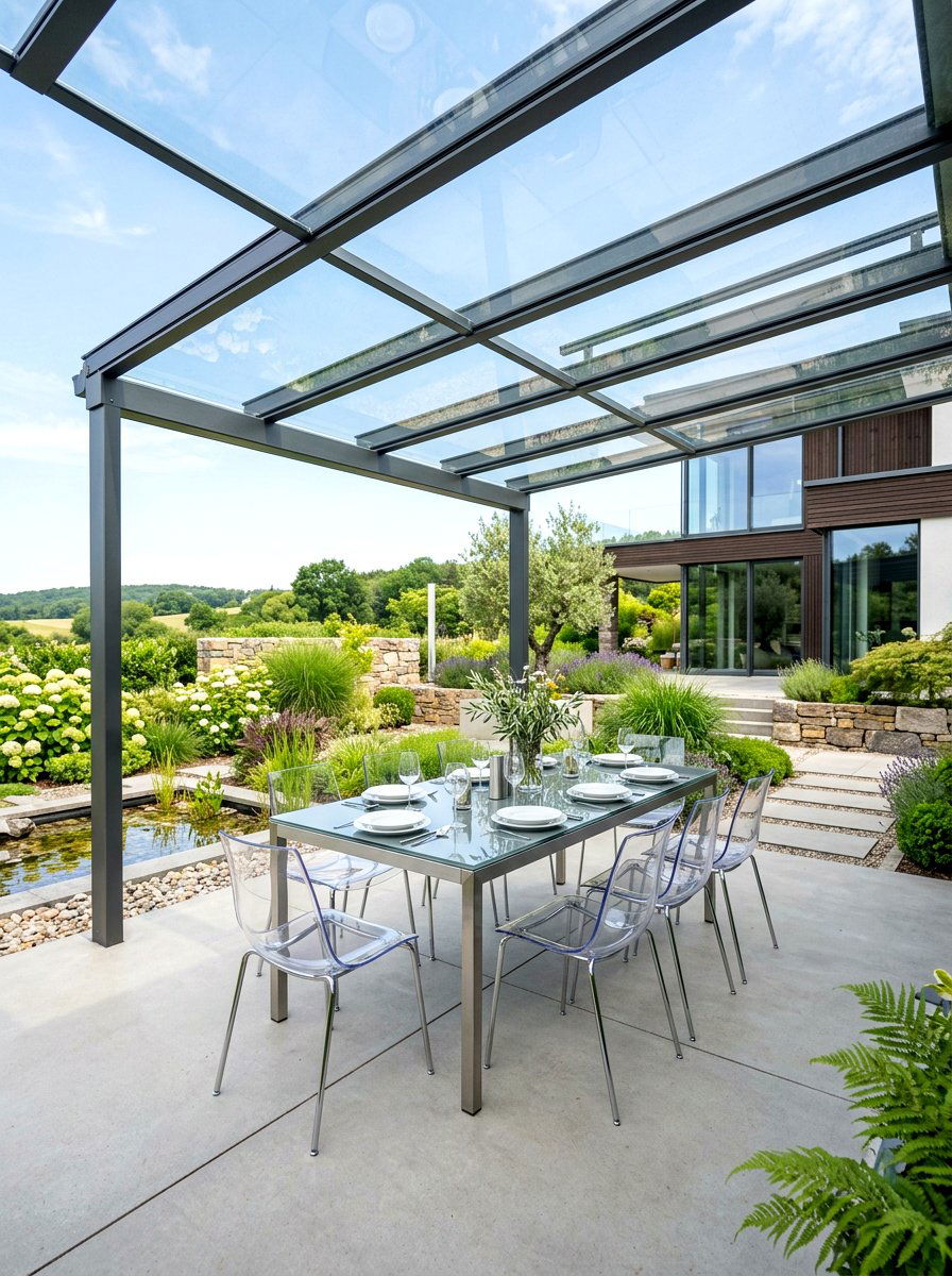 Black Outdoor Curtain - 30 pavilion drapery ideas