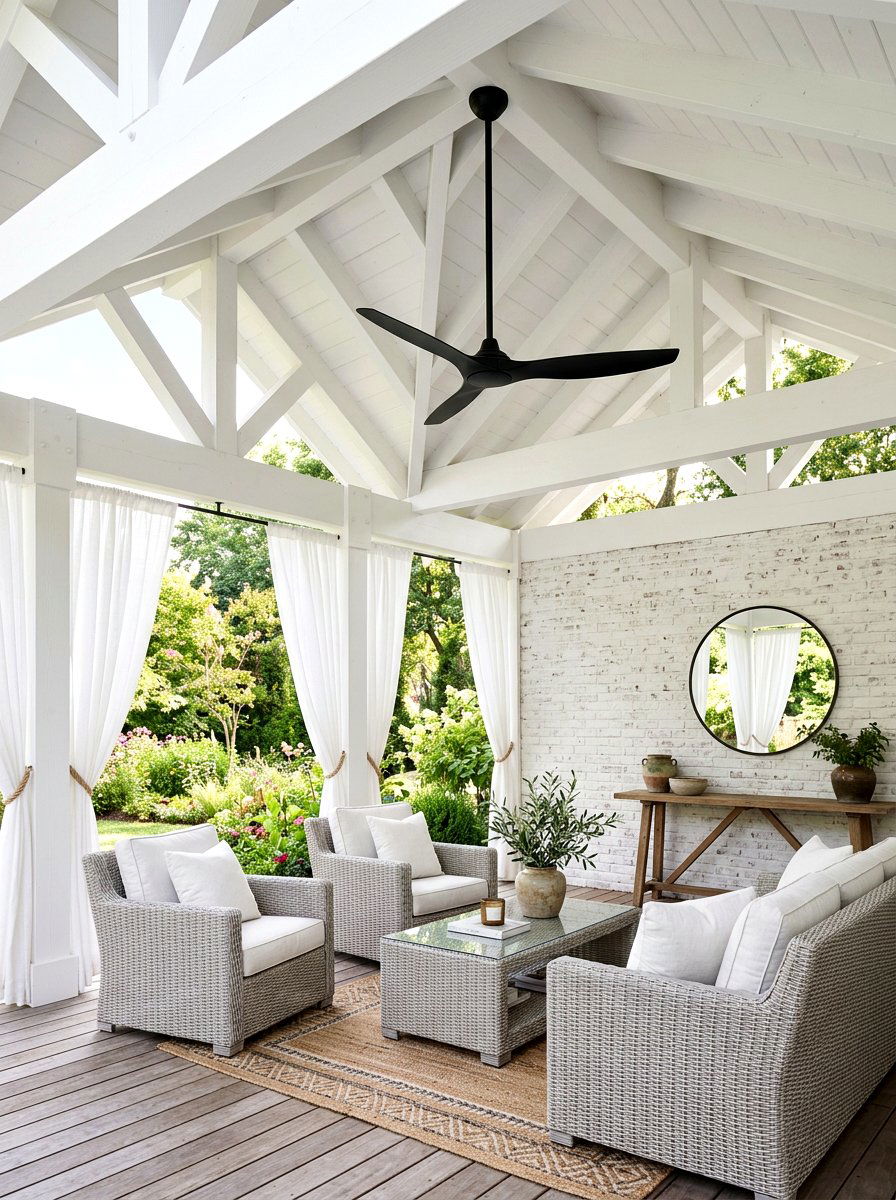 Black Pavilion Fan - 30 pavilion ceiling fan ideas
