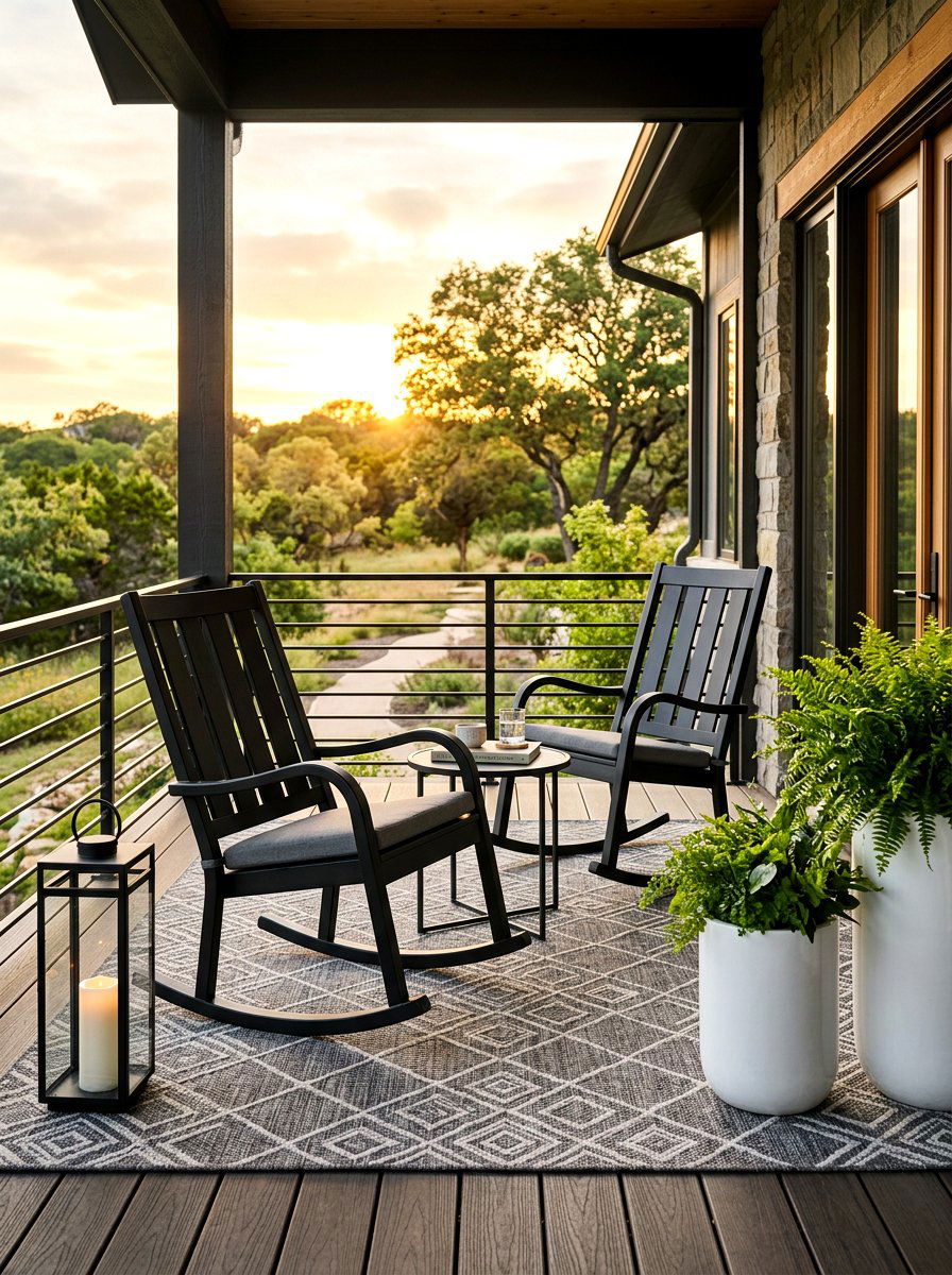 Black Rocking Chair Porch - 30 rocking chair porch styling ideas