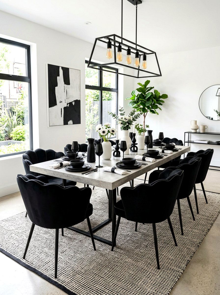 Black Scalloped Dining Chair - 30 scalloped dining chairs ideas