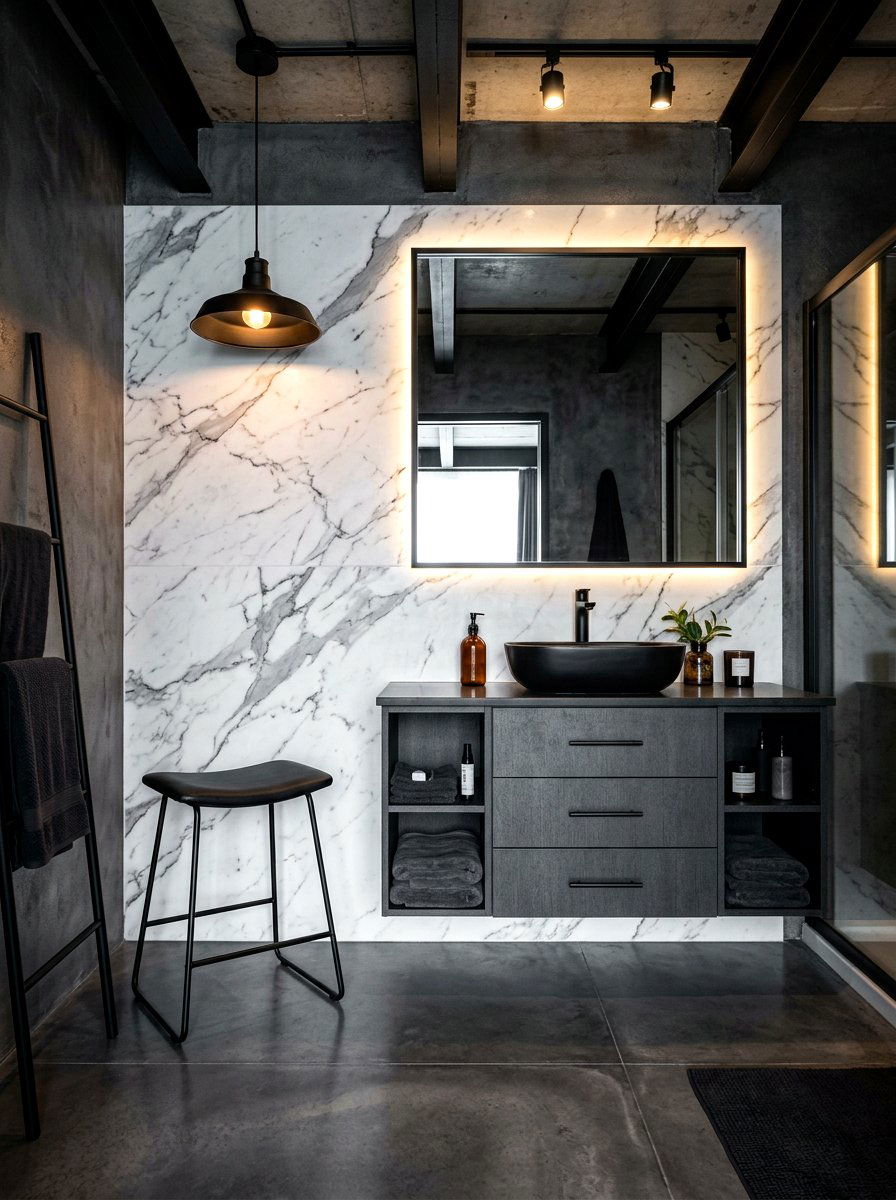 Black Vanity Stool - 30 vanity stool bathroom ideas