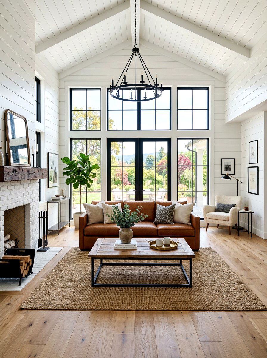 Black Window Trim White Walls - 30 contrast trim wall ideas