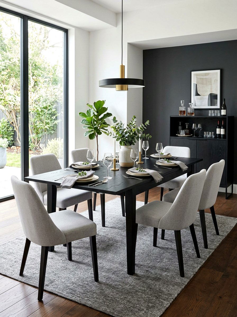 Black Wood Extendable Table - 30 extendable dining table ideas