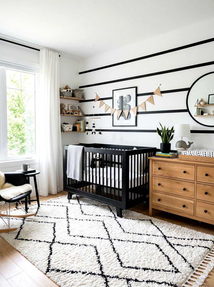 Black and White Nursery - 30 Pinterest nursery ideas