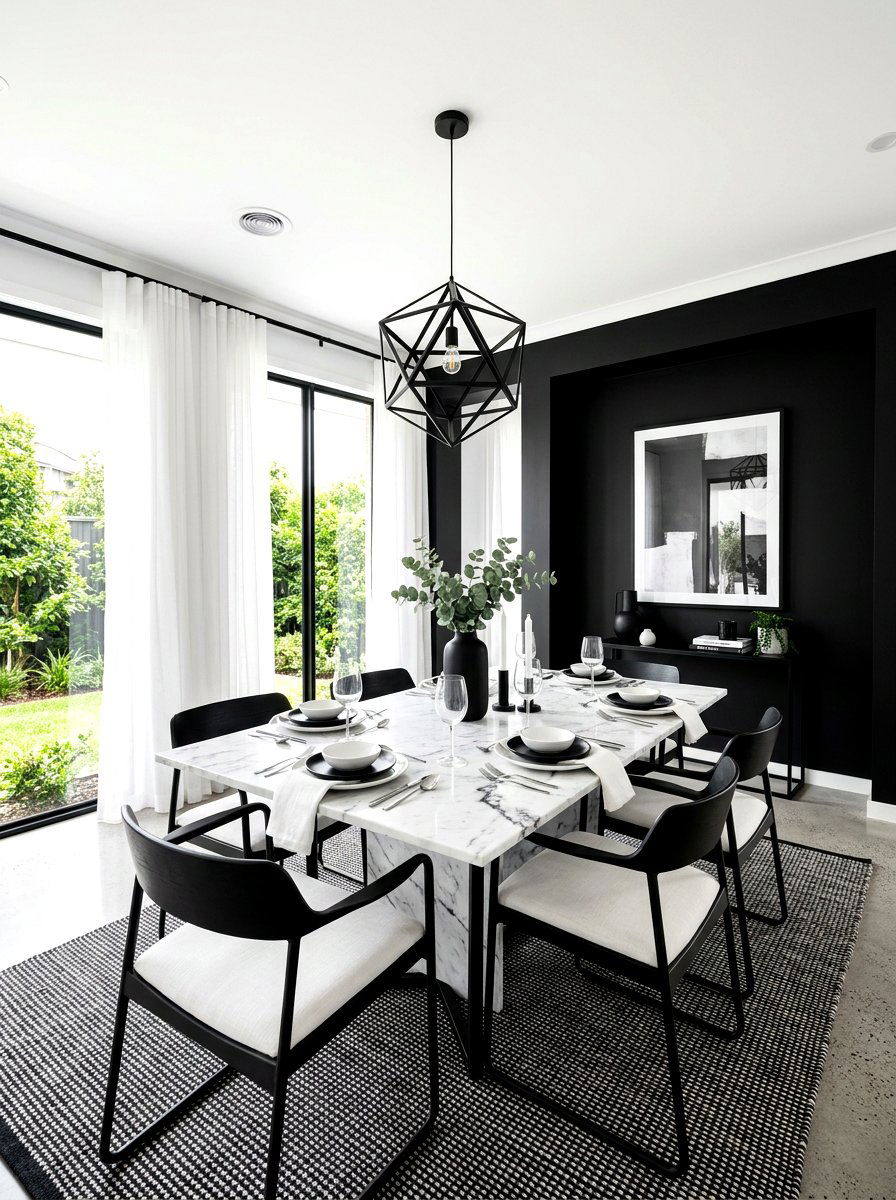30 Black Dining Room Ideas for Dinner Parties That Wow