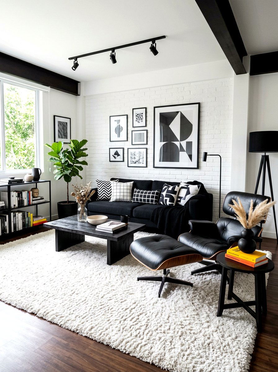 Black and white eclectic living room - 30 modern eclectic living room ideas