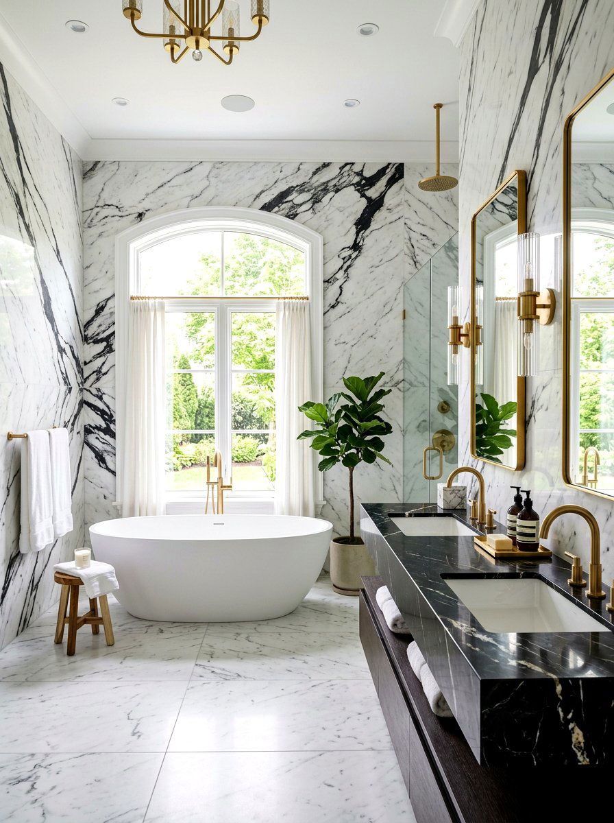30 Black and White Bathroom Ideas for a High-Contrast Refresh
