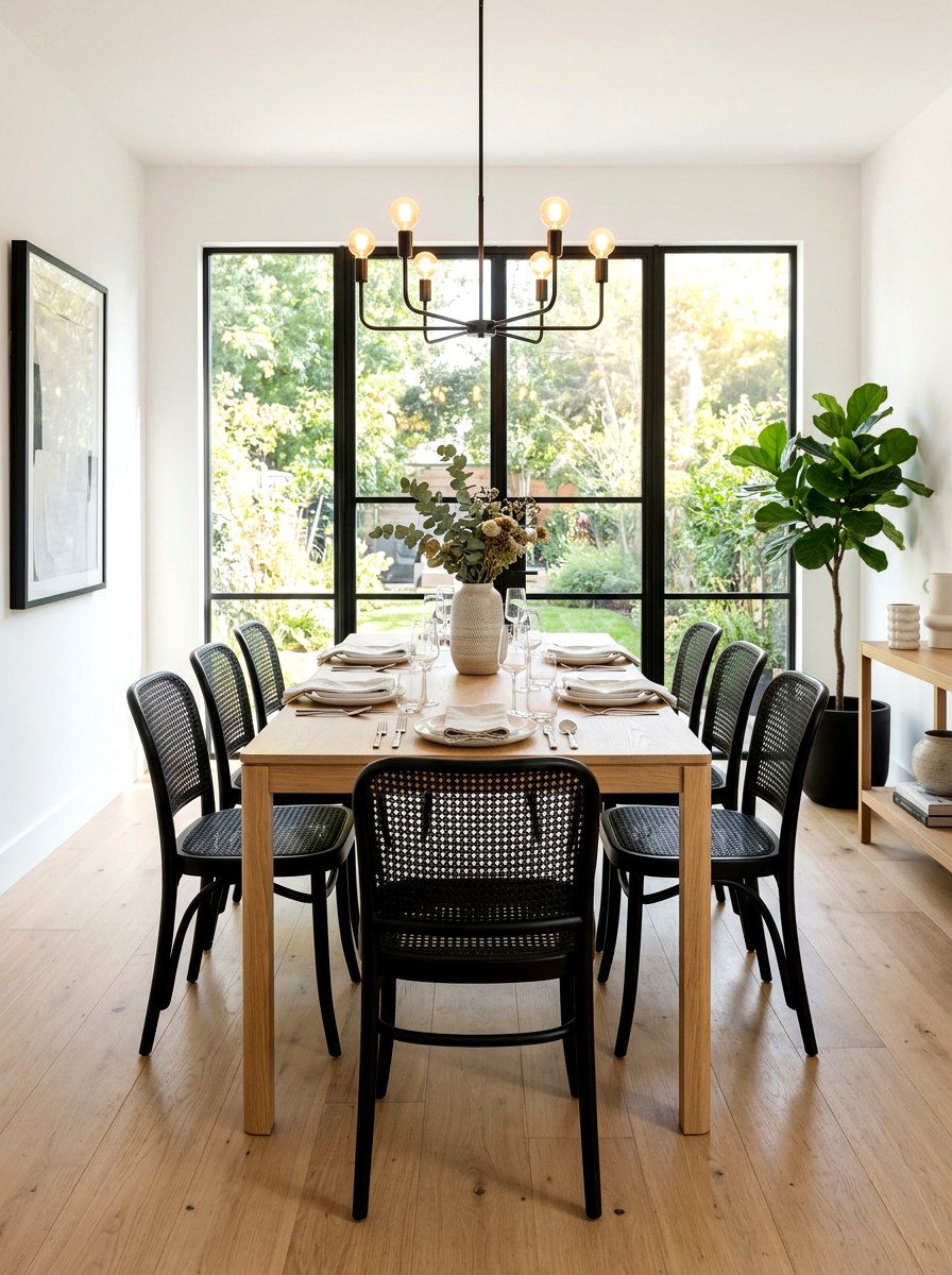 Black cane dining chairs - 30 cane dining chair ideas