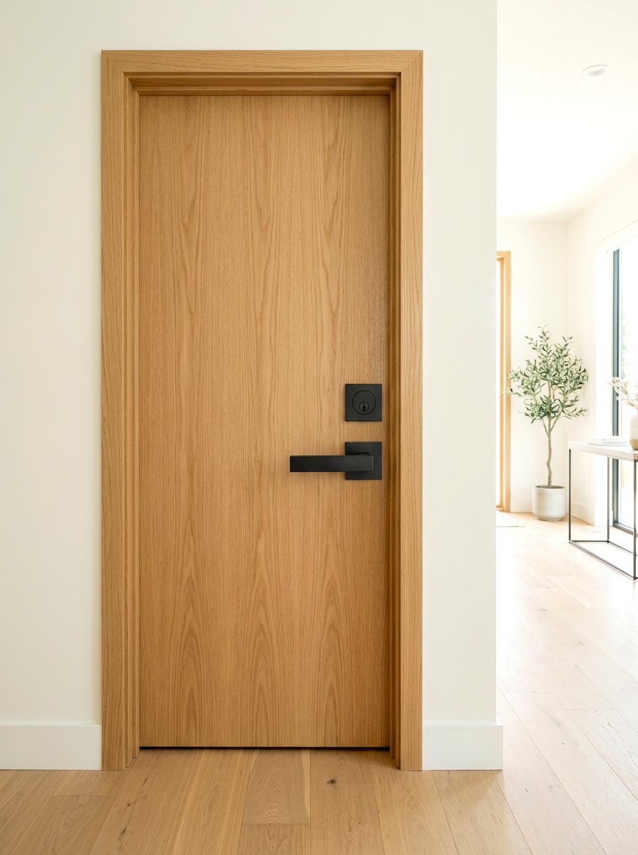 Black door hardware - 30 stoop decor ideas