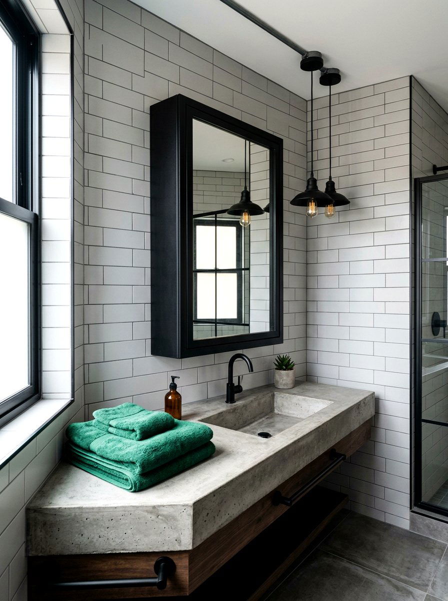 Black frame medicine cabinet - 30 medicine cabinet ideas