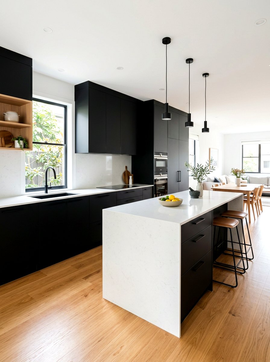 Black kitchen cabinets - 30 moody kitchen ideas