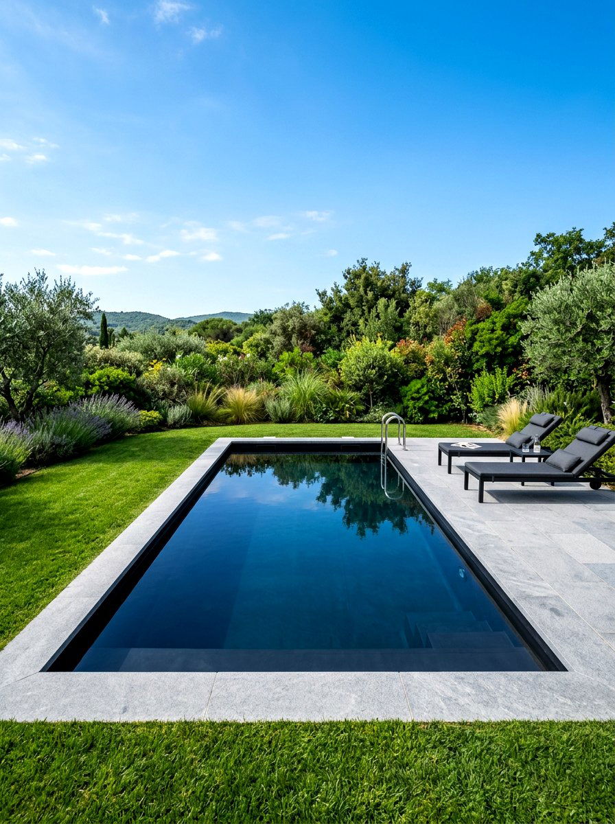 Black liner plunge pool - 30 plunge pool backyard ideas aesthetic
