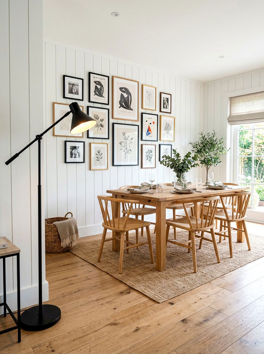 Black matte floor lamp - 30 cozy lamp lit living room ideas