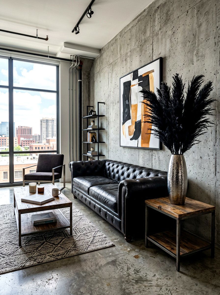 Black pampas grass for dramatic look - 30 pampas grass decor ideas