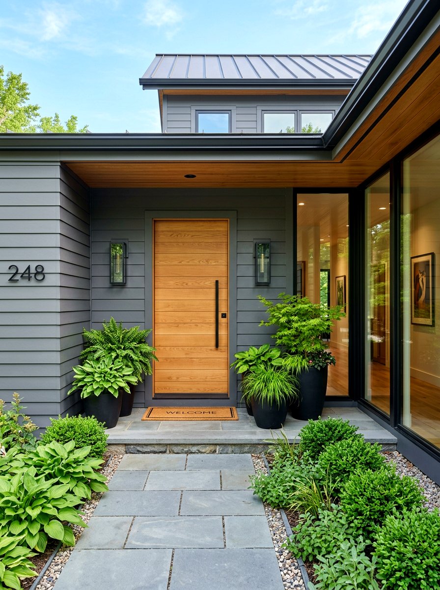 Black wall sconce - 30 modern outdoor lighting ideas