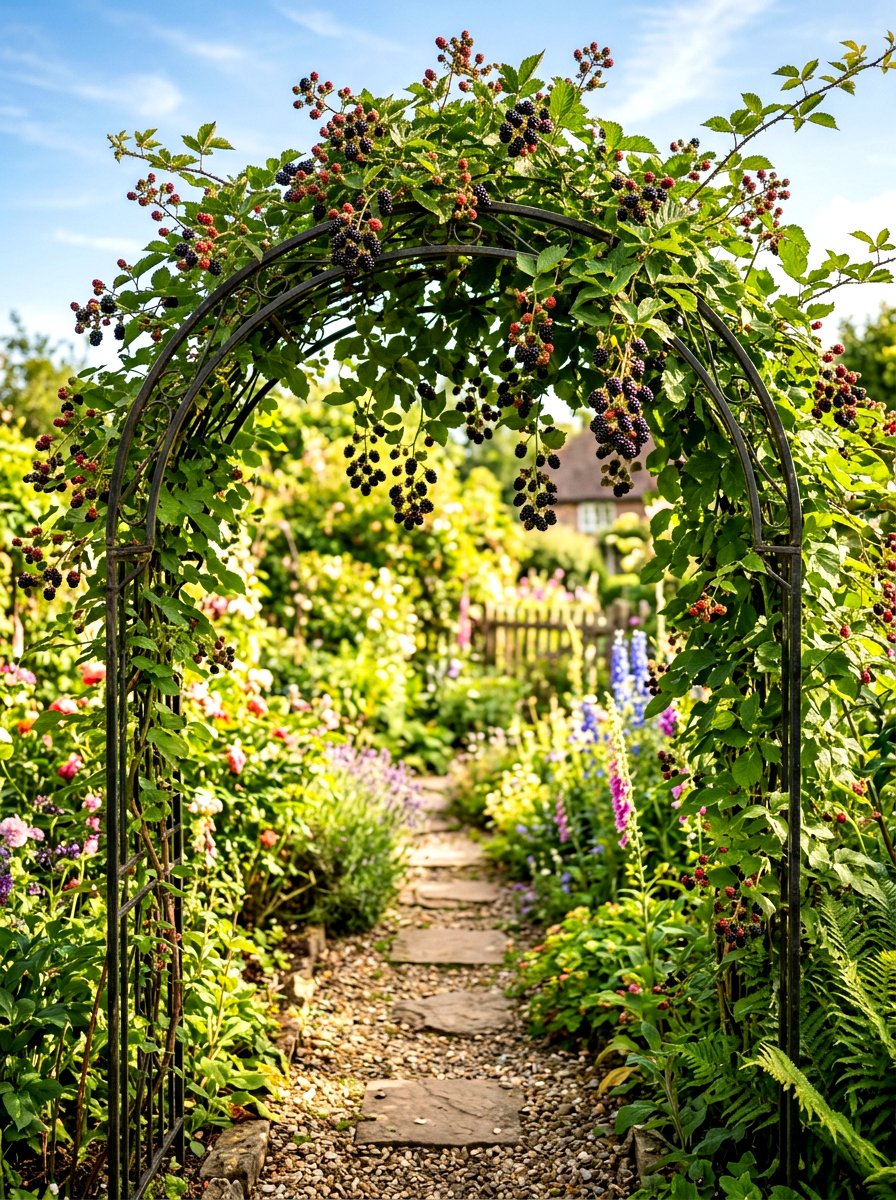 Blackberry Archway - 30 berry garden ideas