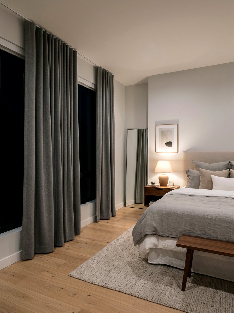 Blackout Curtains - 30 low stimulation bedroom ideas