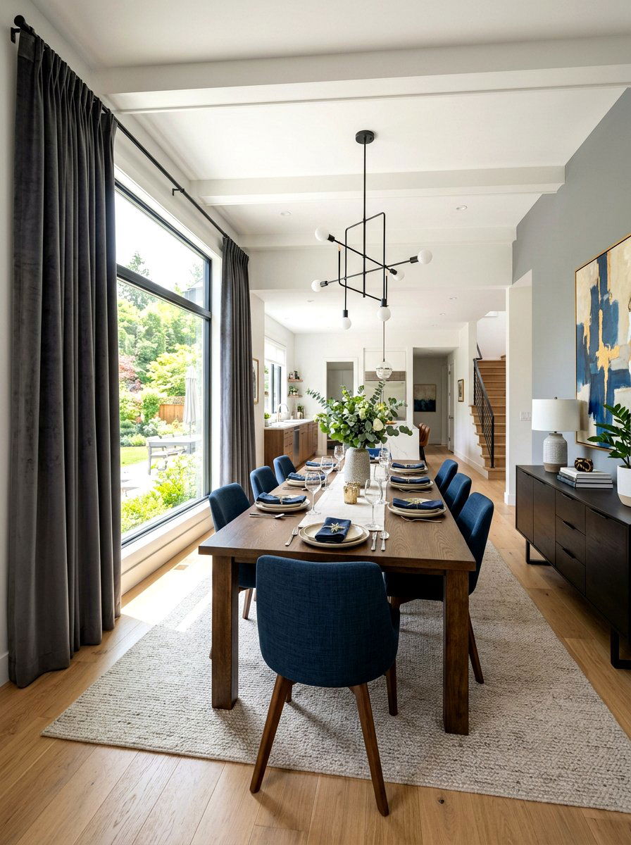 Blackout Dining Room Curtains - 30 dining room drapery ideas