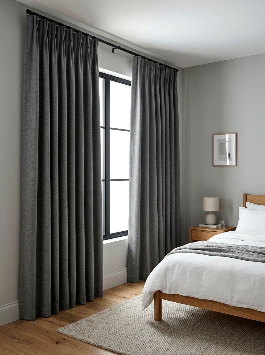 Blackout Window Curtain Set - 30 low stimulation bedroom decor ideas