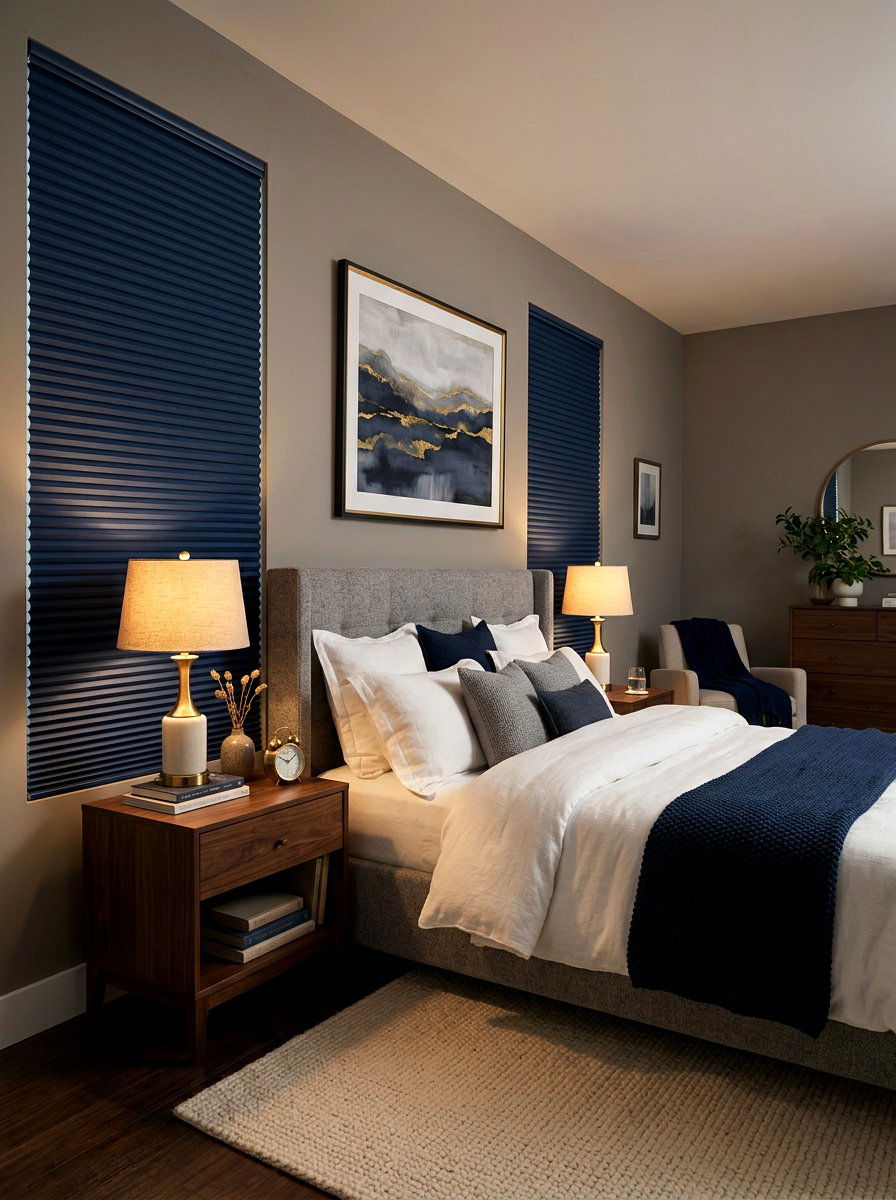 Blackout bedroom window shades - 30 roman shade ideas
