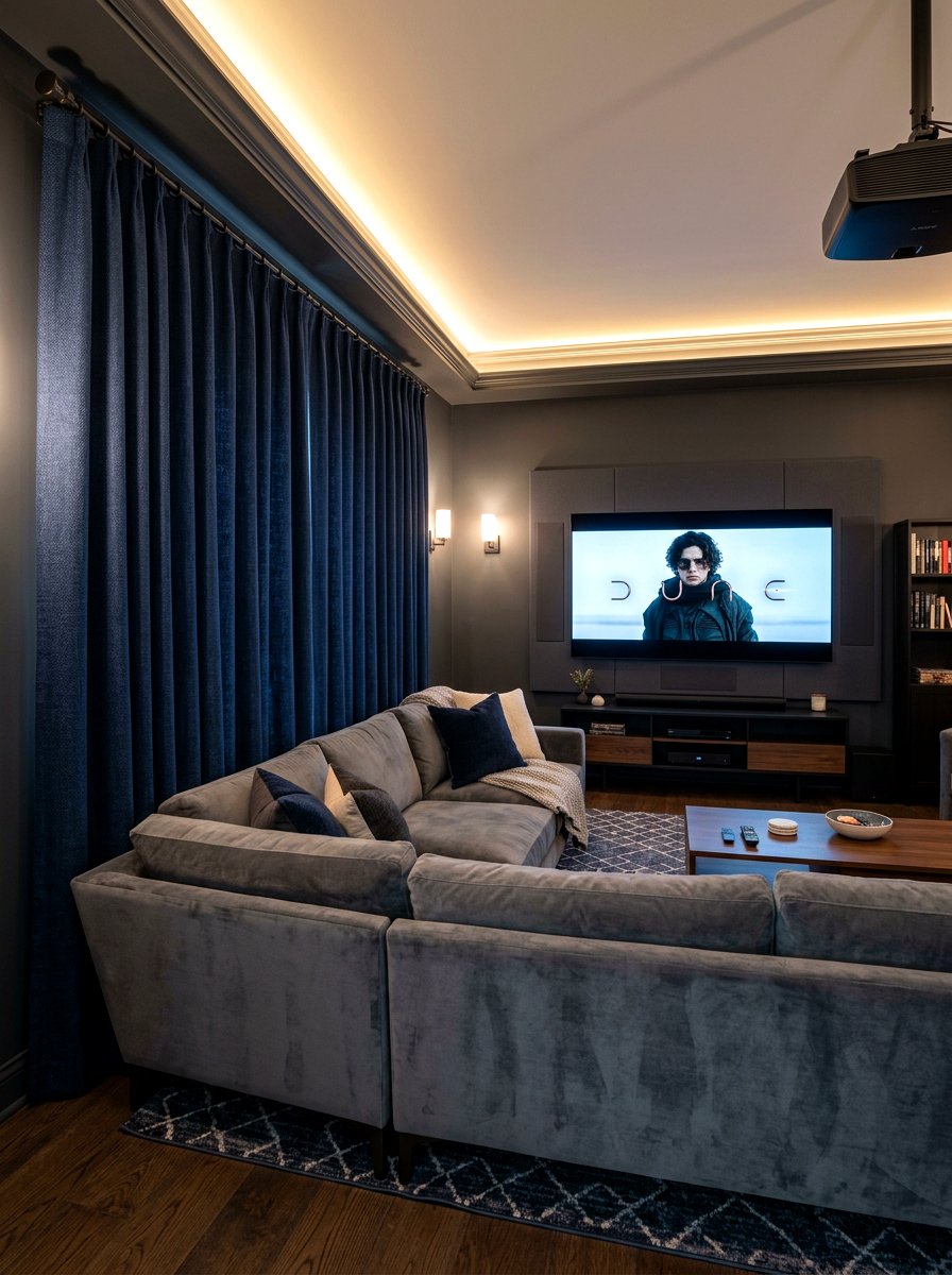 Blackout living room curtains - 30 living room curtain ideas