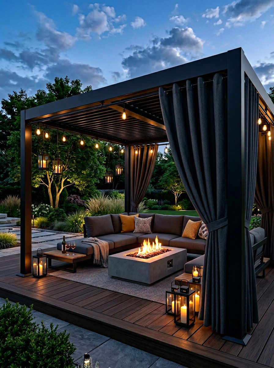 Blackout patio curtains - 30 cabana curtain ideas