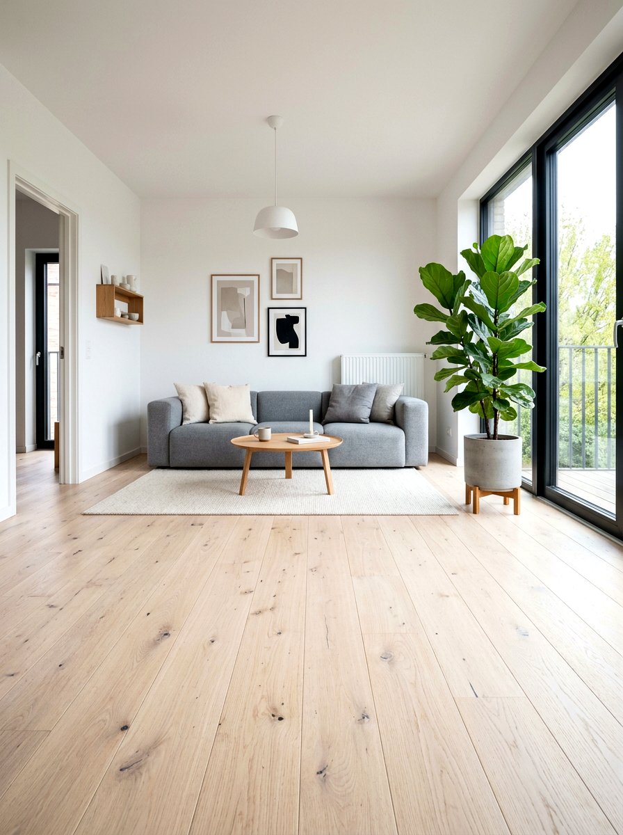 Bleached wood floor - 30 hardwood floor stain ideas