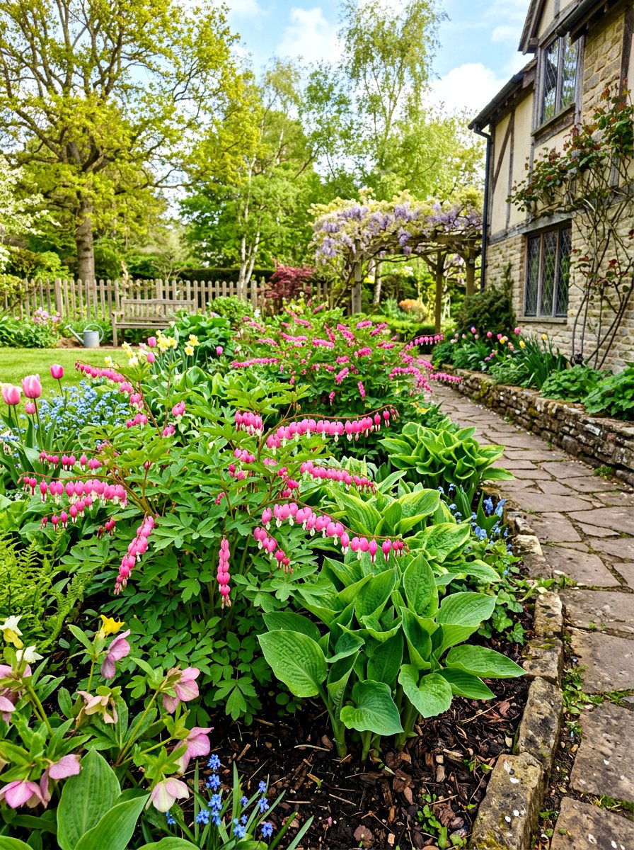 Bleeding Heart - 30 shade flower bed ideas