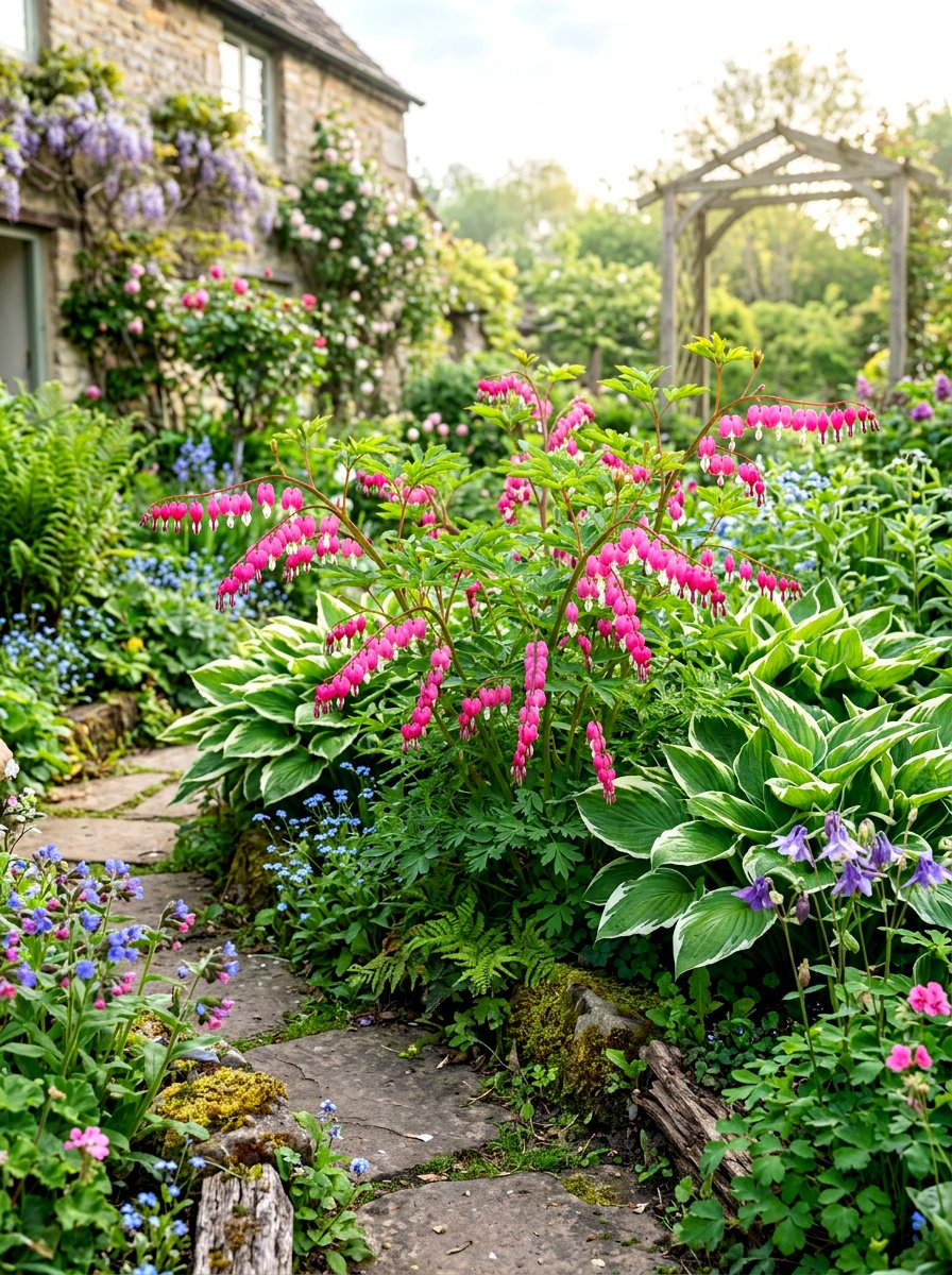 Bleeding heart plant garden - 30 shade garden ideas