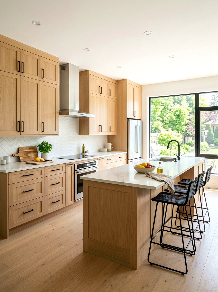Blonde wood kitchen cabinets - 30 blonde wood kitchen ideas
