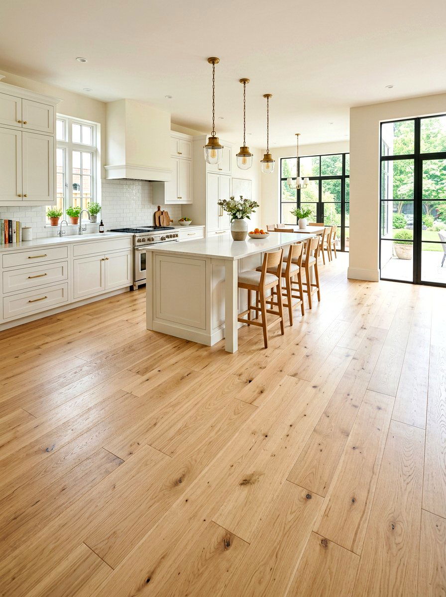 Blonde wood kitchen floor - 30 blonde wood kitchen ideas
