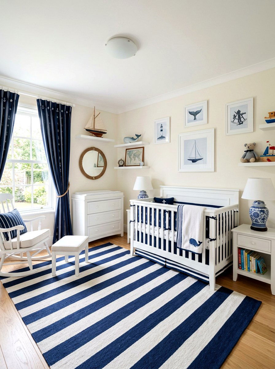Blue And White Nursery Accents - 30 English nursery decor ideas