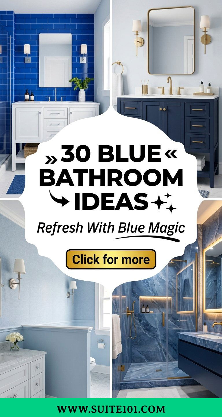 Blue Bathroom Ideas 30 Refreshing Color Combos and Decor - Blue Bathroom Ideas: 30 Refreshing Color Combos and Decor
