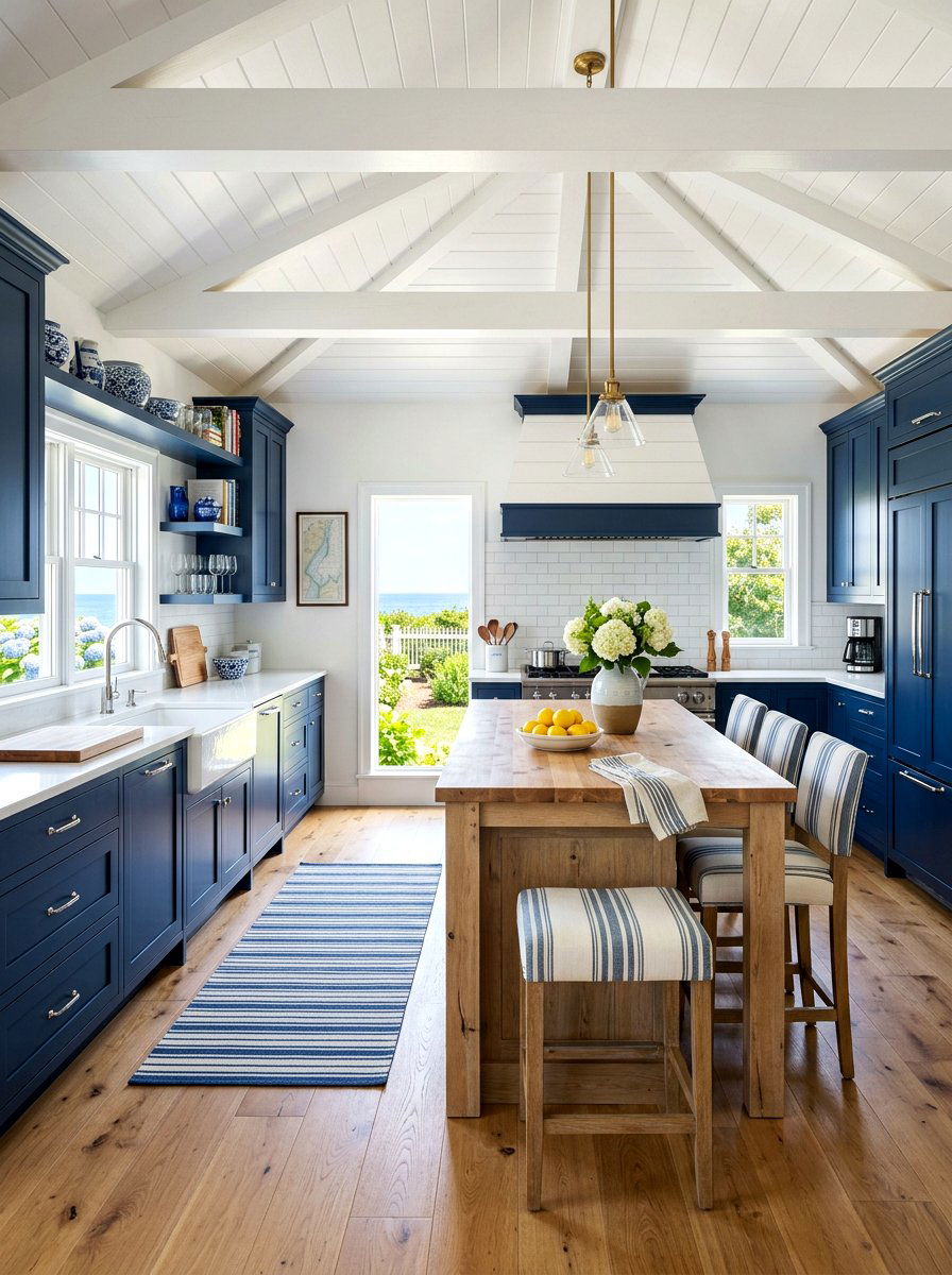 Blue Cottage Kitchen - 30 cottage kitchen ideas