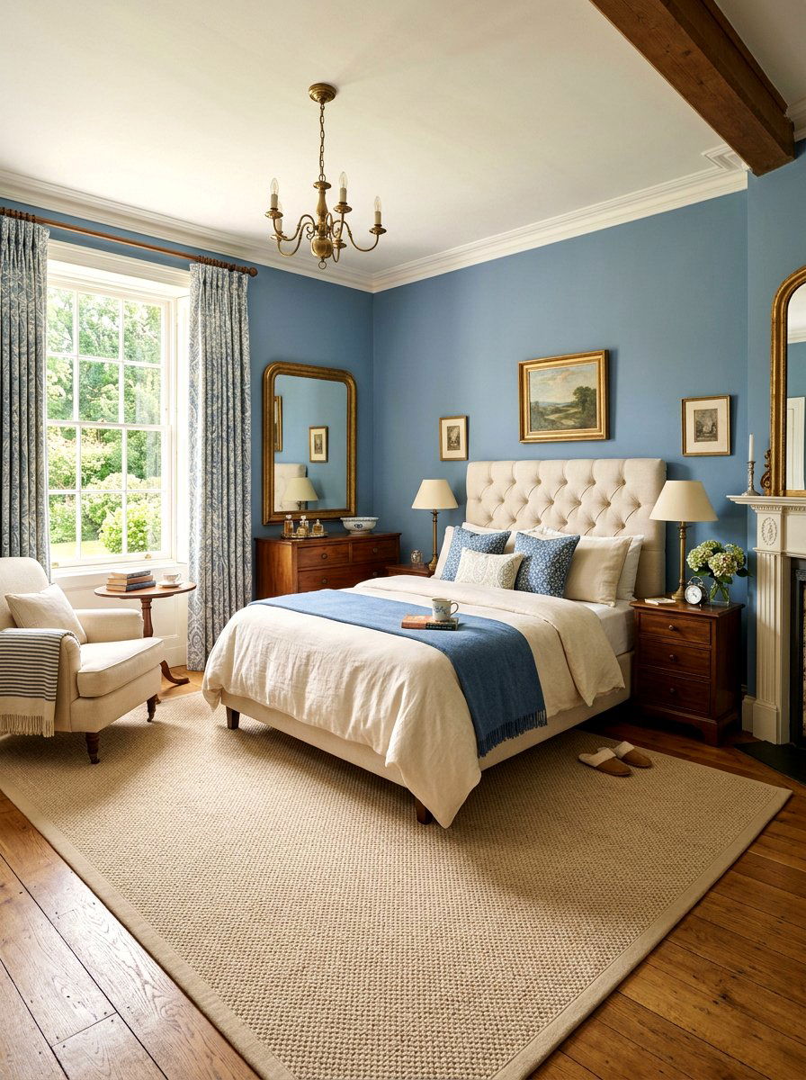 Blue Cream Bedroom - 30 blue bedroom ideas