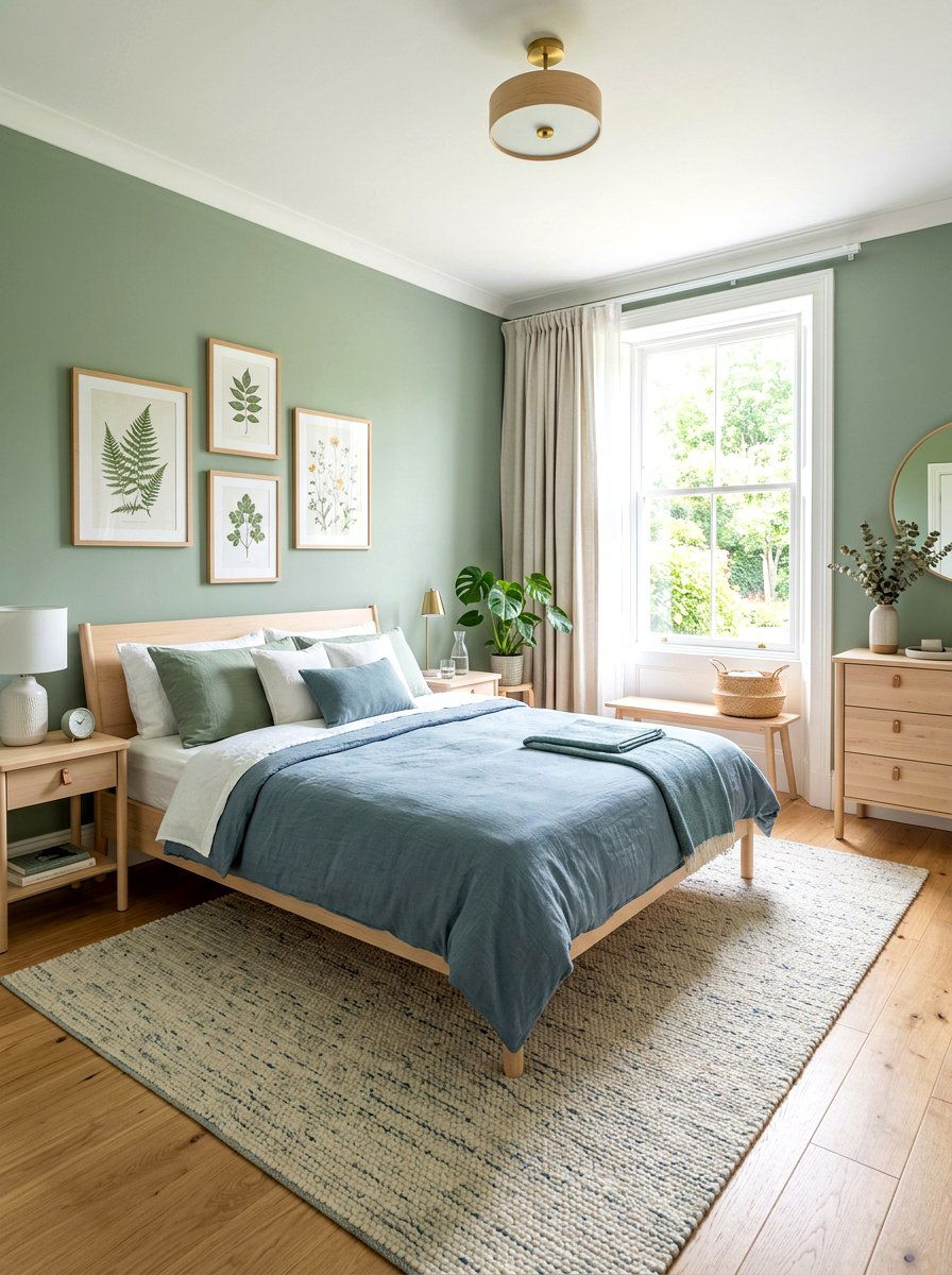 Blue Green Bedroom - 30 sanctuary bedroom ideas
