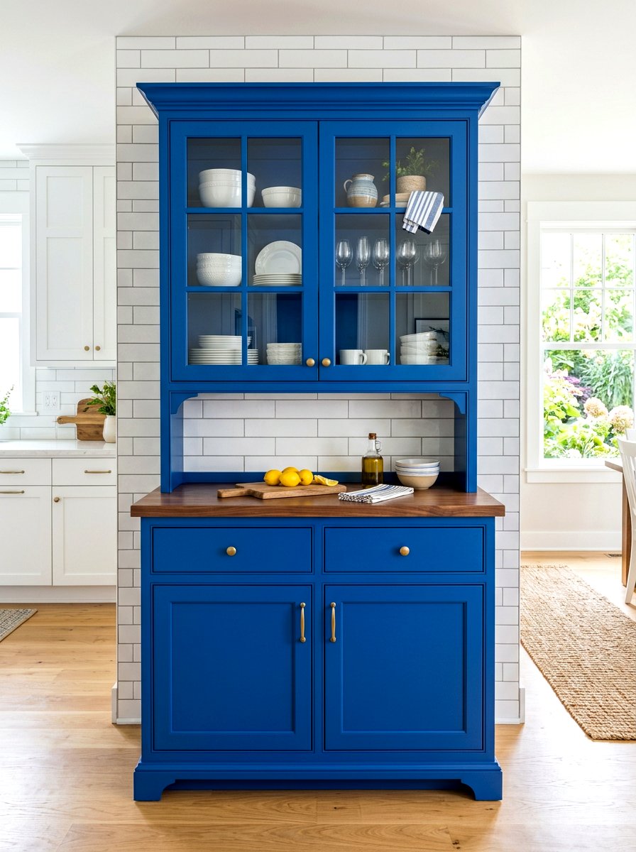 Blue Kitchen Hutch Cabinet - 30 kitchen hutch ideas