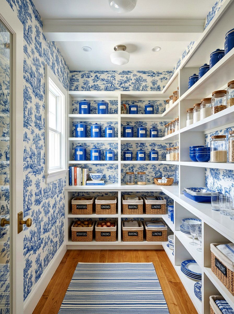 Blue Pantry Wallpaper - 30 pantry wallpaper ideas
