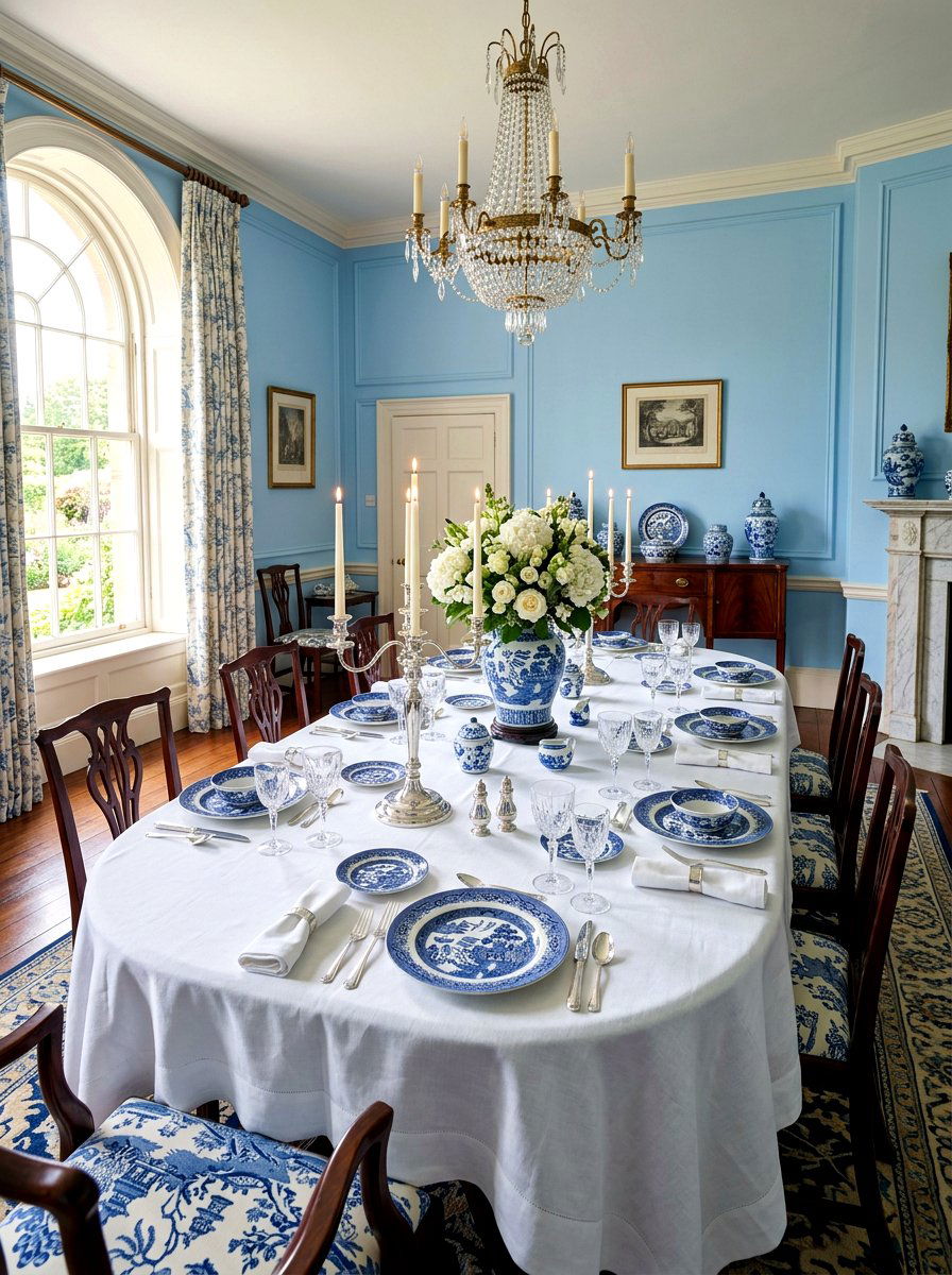 Blue White Porcelain - 30 everyday table setting ideas