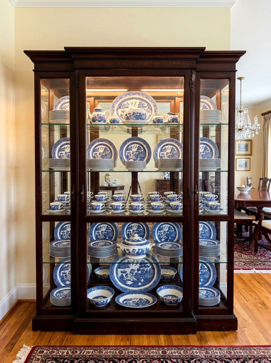Blue Willow China - 30 collected traditional dining room ideas
