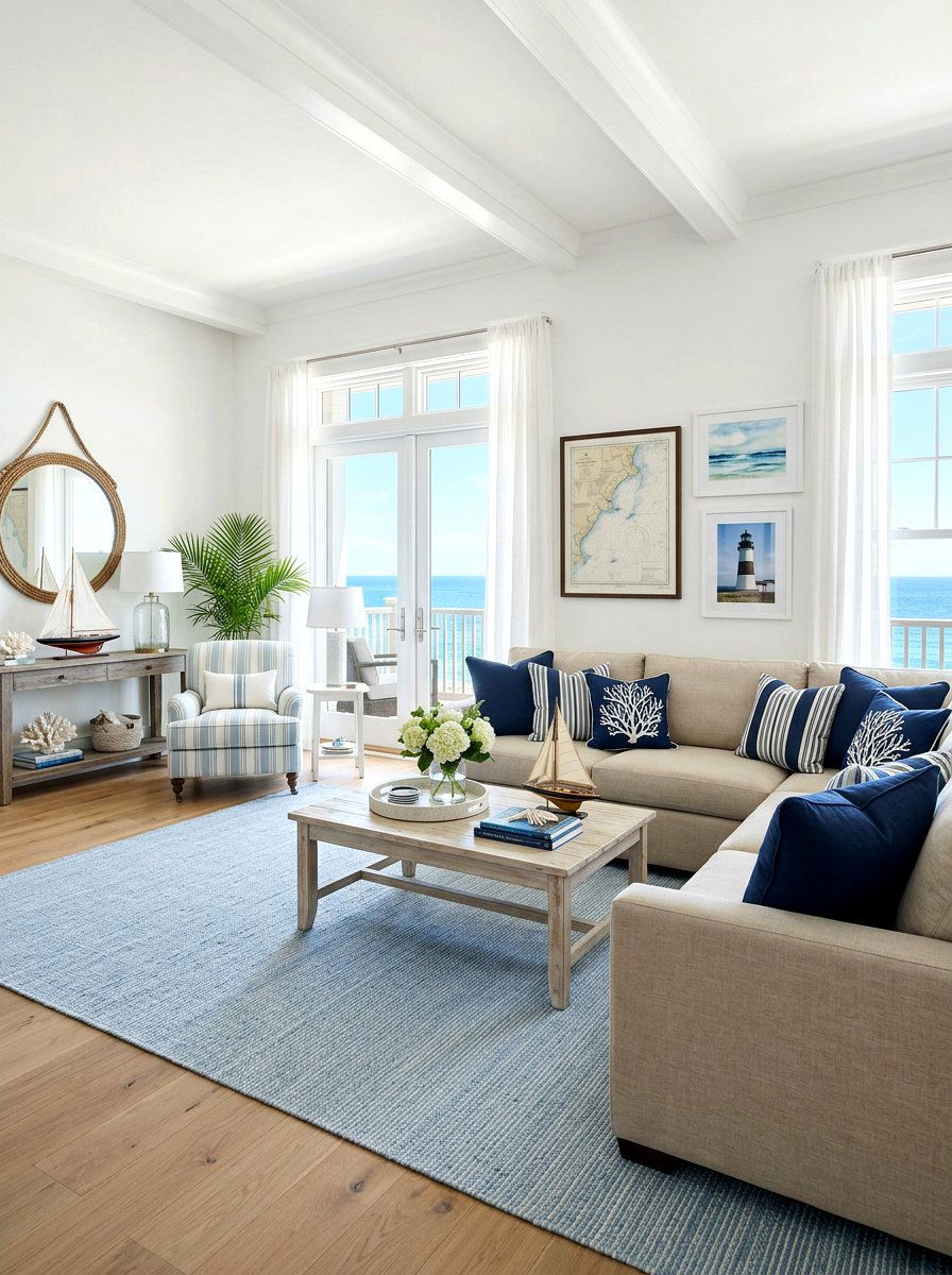 Blue and White Palette - 30 island style home ideas