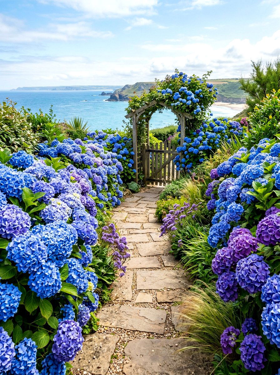 30 Hydrangea Border Ideas for Blooms and Stunning Curb Appeal - Suite 101