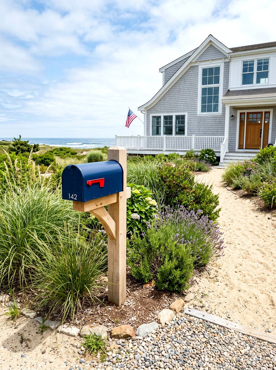Blue modern mailbox - 30 modern mailbox ideas