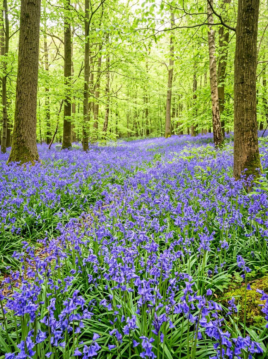 Bluebell Carpet - 30 woodland garden ideas