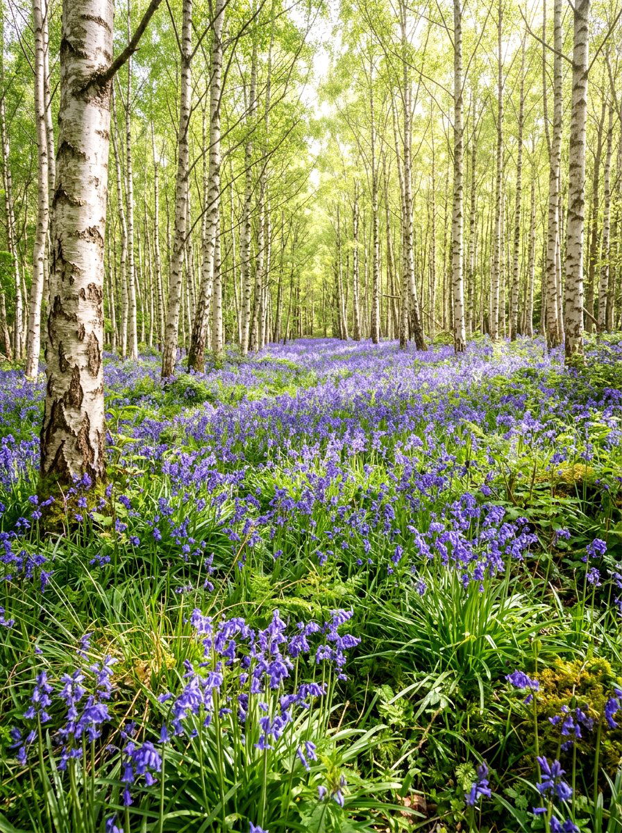 Bluebell Forest Floor - 30 woodland shade garden ideas