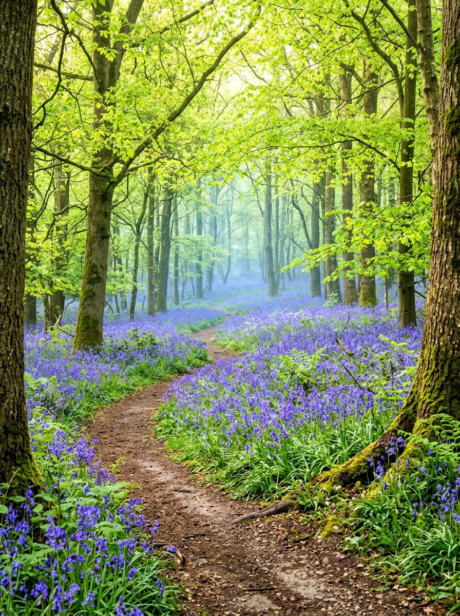 Bluebell Woodland Garden - 30 bulb garden ideas