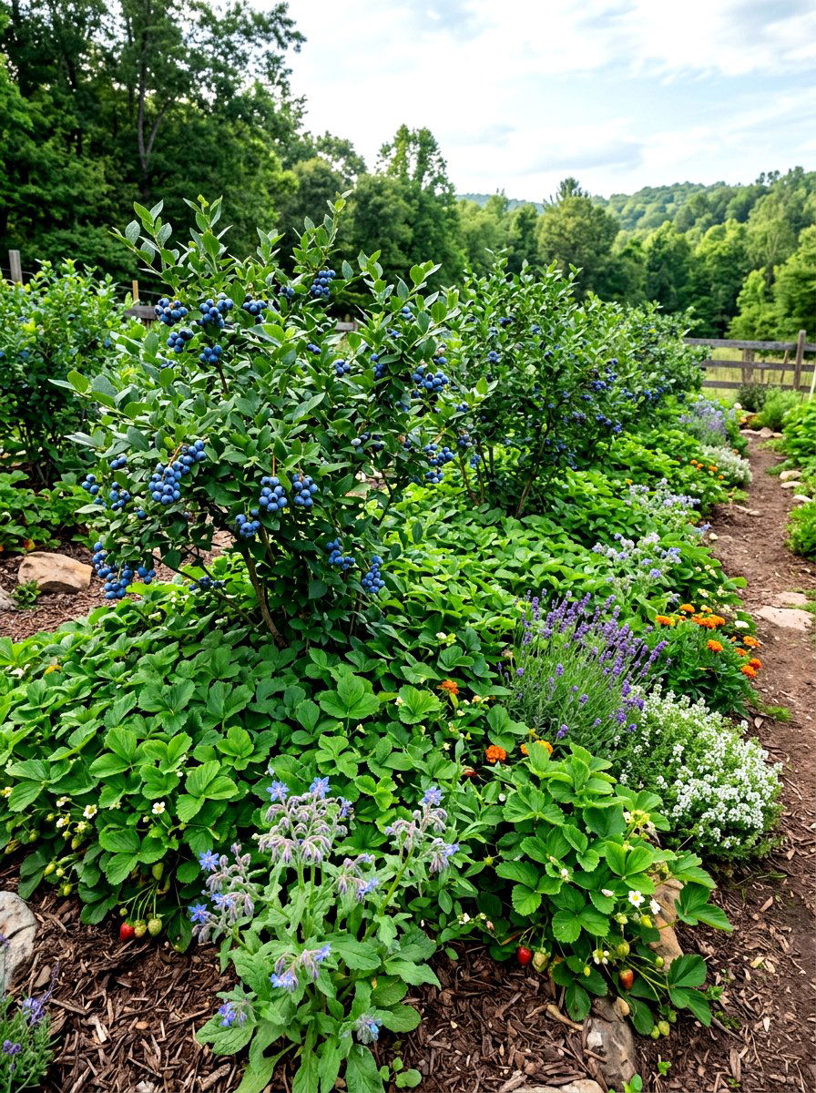 Blueberry Companion Planting - 30 blueberry garden ideas