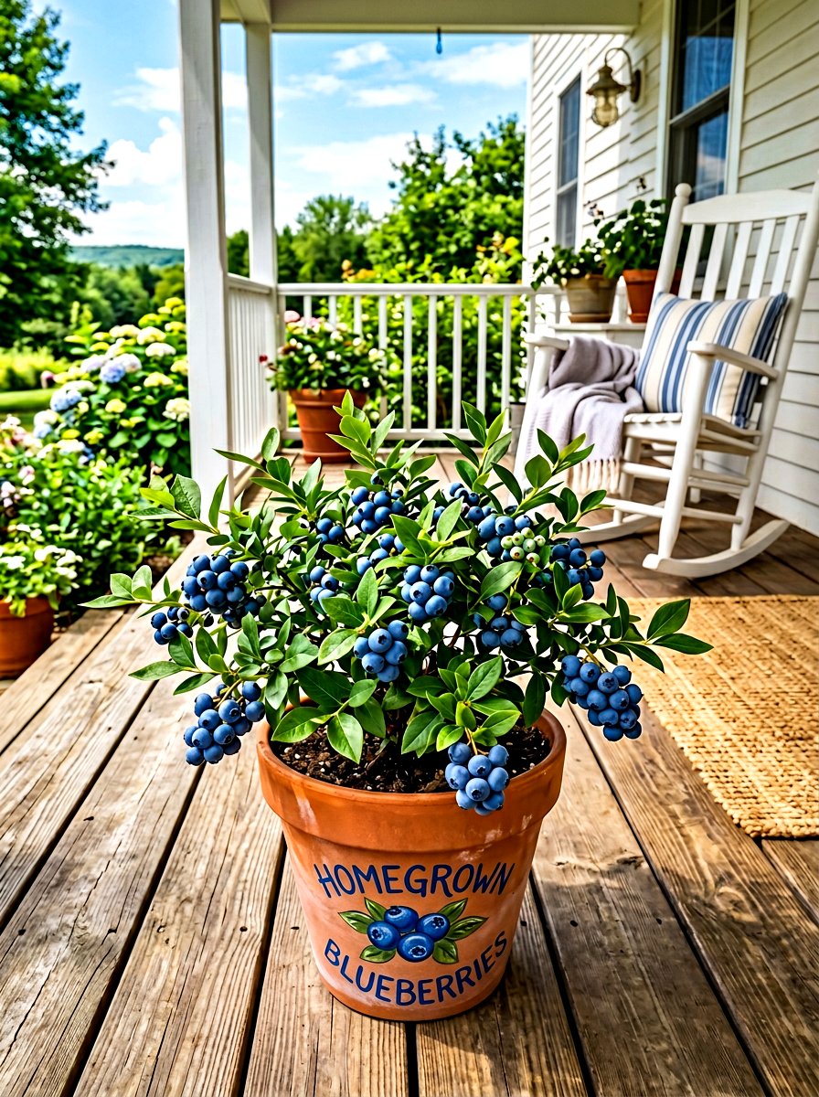 Blueberry Container - 30 vegetable container garden ideas