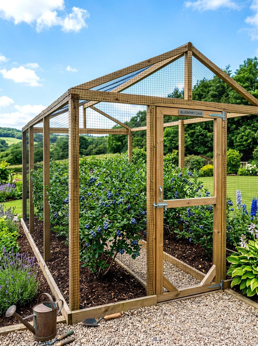 Blueberry Fruit Cage - 30 fruit cage ideas